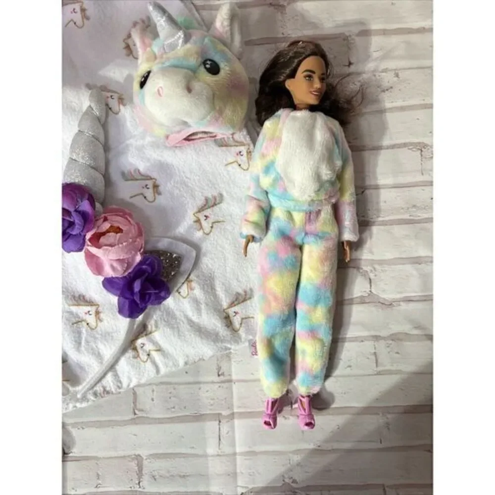 Barbie Cutie Reveal Unicorn Plush Including Pet RARE Outfit VGC +My Little‎ Pony